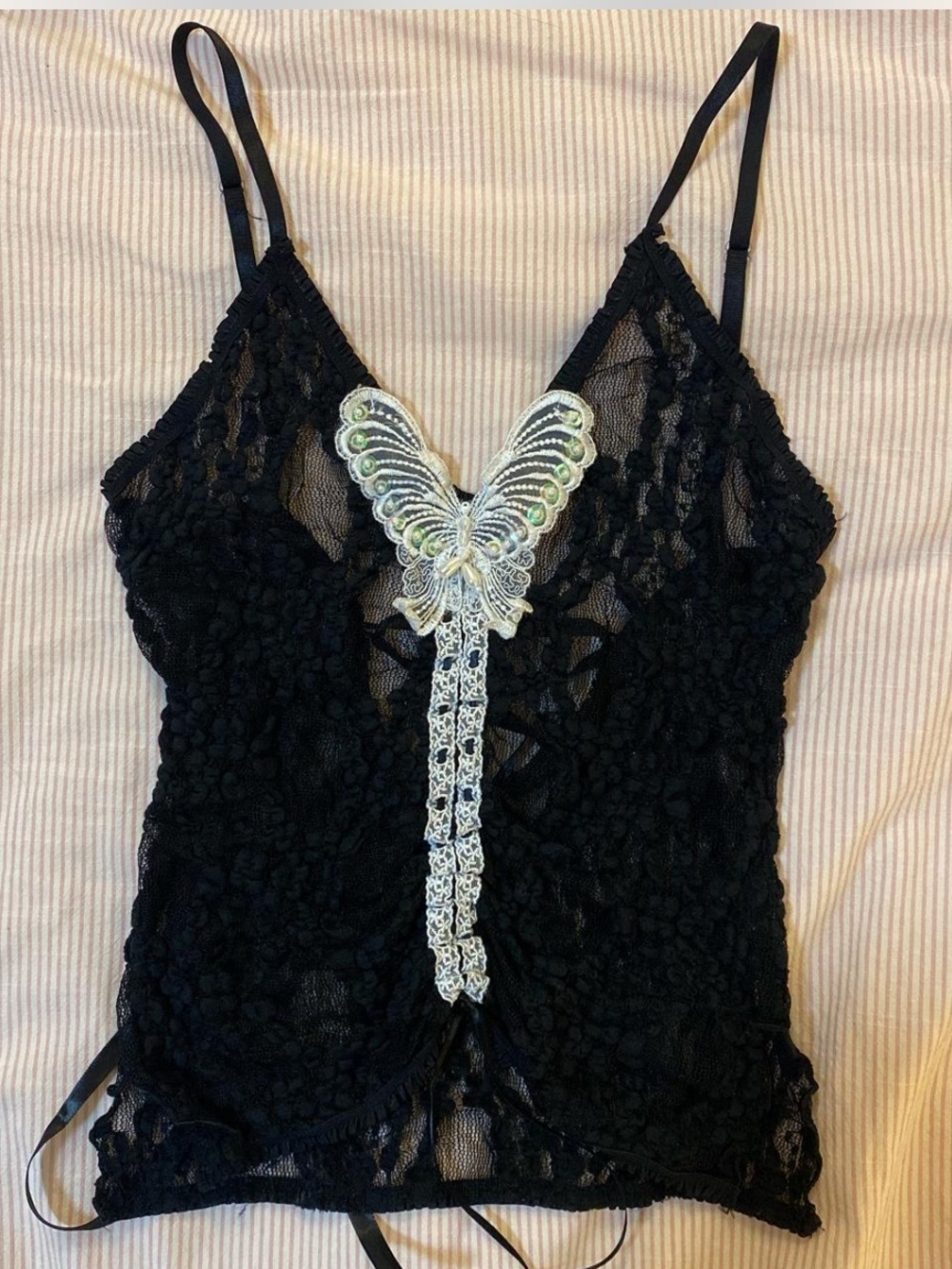 Gangyoung Black Lace Top